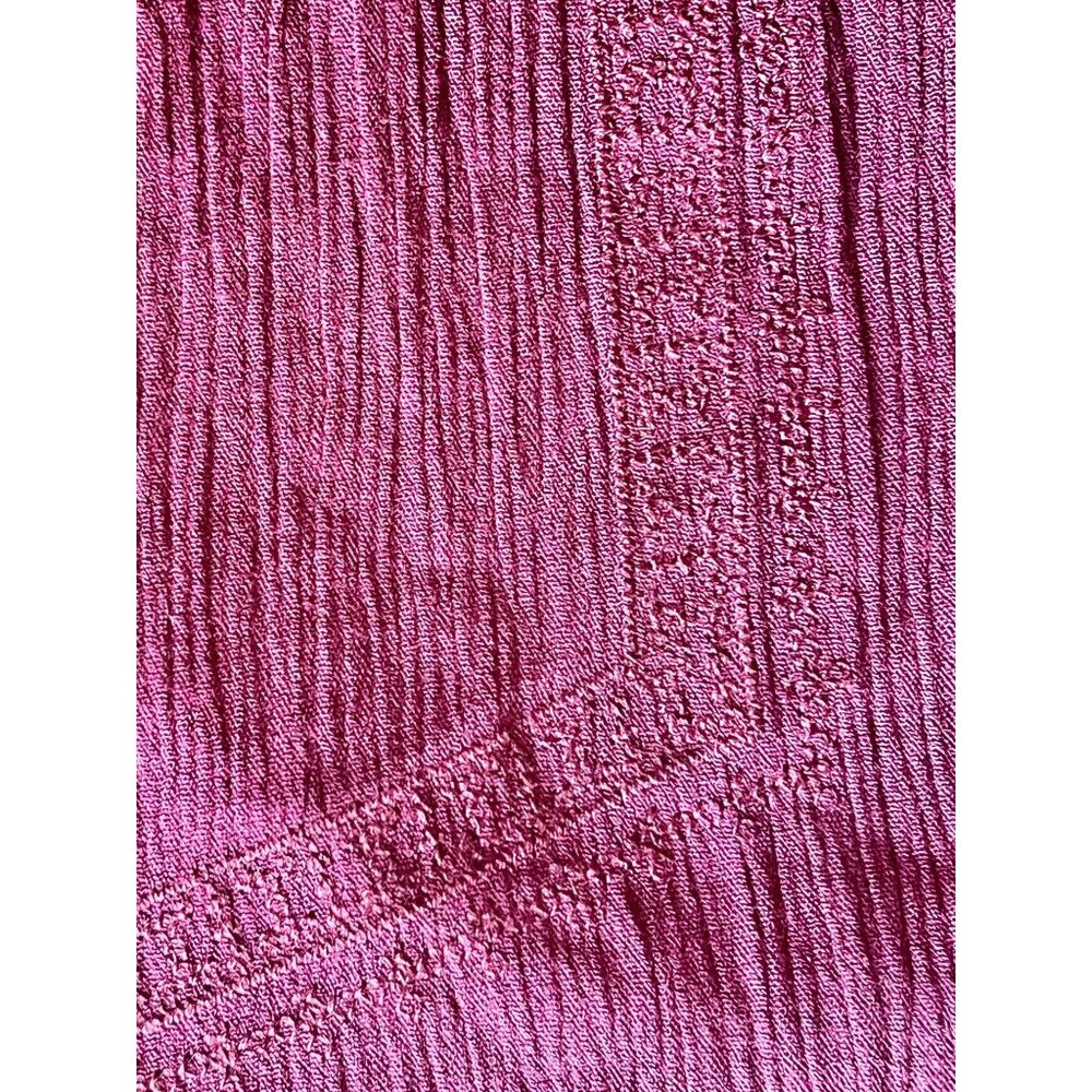 Womens 2X Maroon High/Low Dress By Ai  Diamond bodice Pattern Crinkle Fabric - Picture 14 of 16